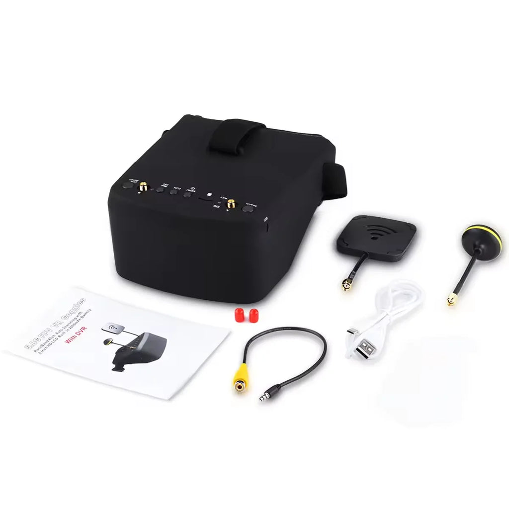 5.8G 40CH FPV Goggles 5 Inch 800*480 Video Headset EV800D HD DVR Diversity FPV Goggles With Battery For RC Model RC FPV Drone