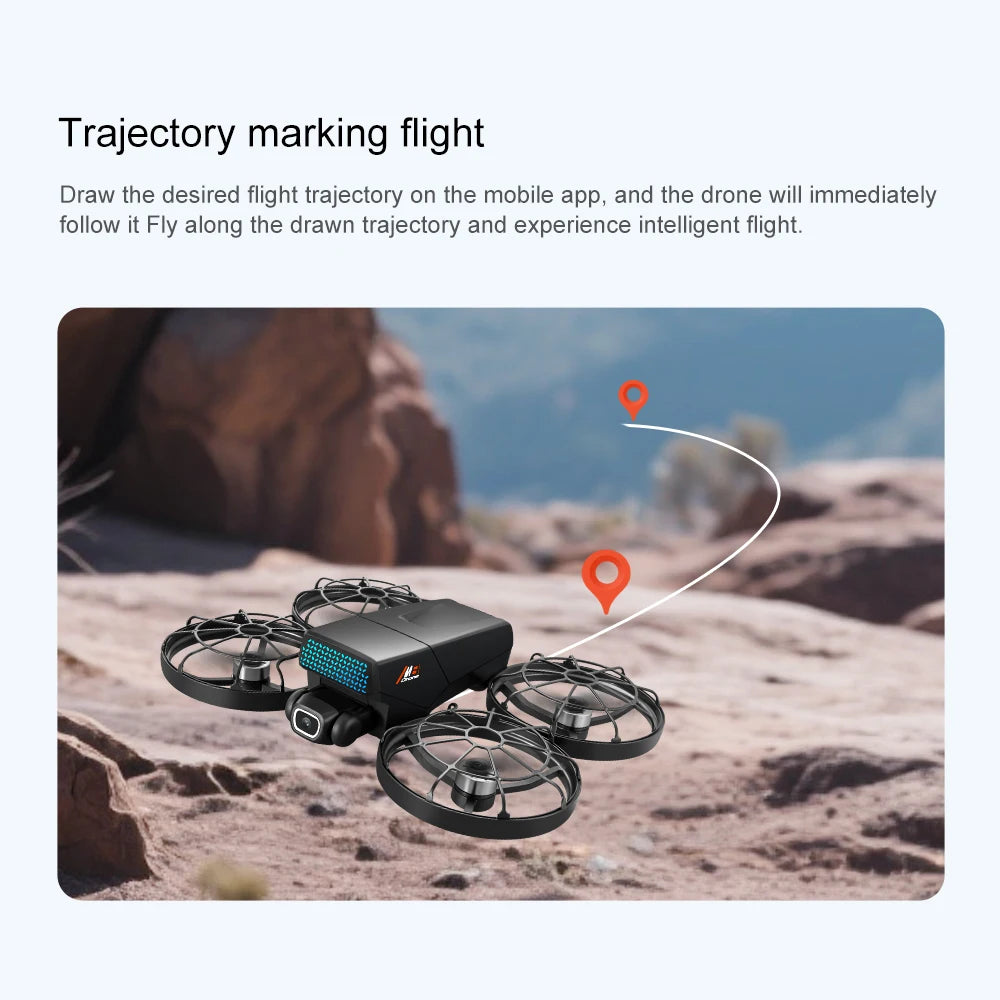 Aerial Photography Drone with 8K Camera -M8 GPS FPV Foldable Quadcopter Follow Me Mode Auto Return 5G WiFi RC Toy Gift for Adult