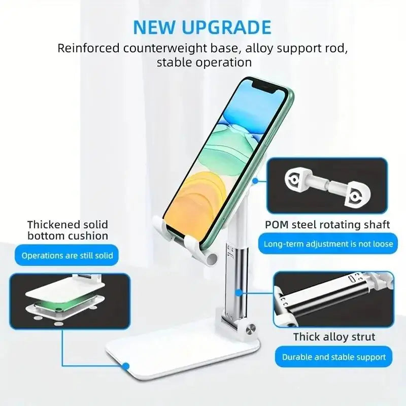 Desk Mobile Phone Holder Foldable Stand Adjustable Desktop Tablet Holder Universal Table Cell Phone Stand For iPhone iPad Xiaomi