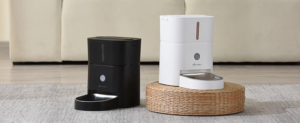 APETDOLA Automatic Cat Feeder Pet Smart Cat Food Dispenser Remote Control WiFi Button Timed Feeders For Cats Dog Accessories