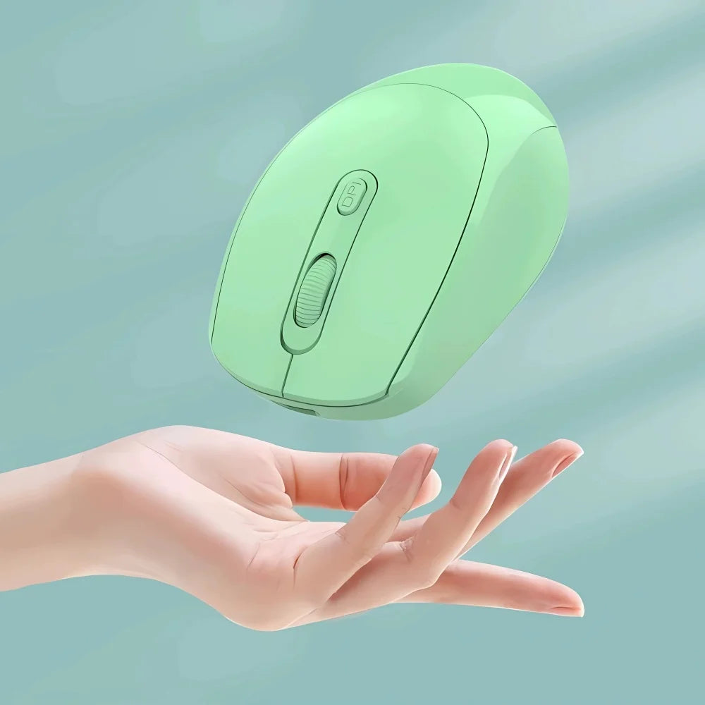 Wireless Mouse 2.4G Bluetooth-Compatible Wireless Computer Mouse USB Silent Game Mice For PC Laptop Macbook Tablet Female Office