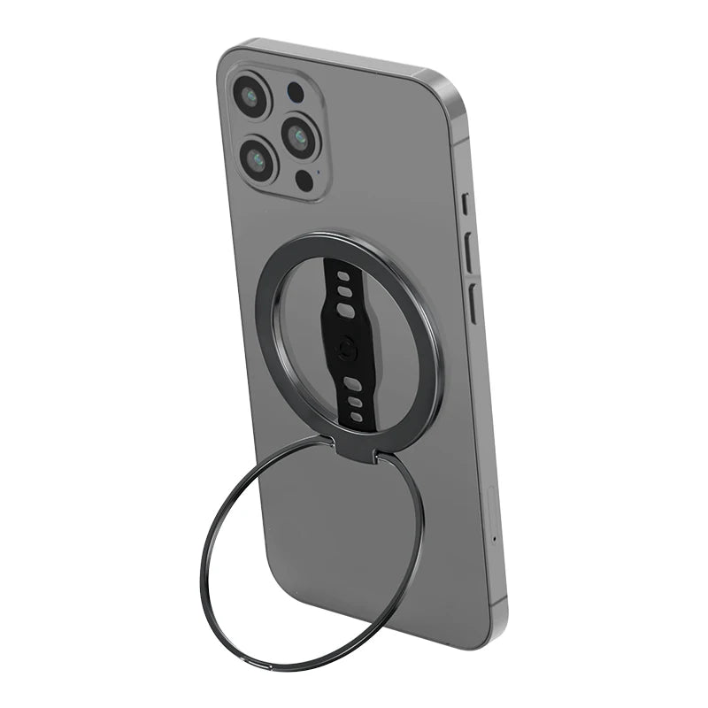 EWA Compatible with MagSafe Wireless Charging Phone Grip Stand with Silicone Finger Strap Removable Magnetic Ring Holder