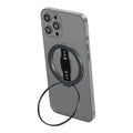 EWA Compatible with MagSafe Wireless Charging Phone Grip Stand with Silicone Finger Strap Removable Magnetic Ring Holder