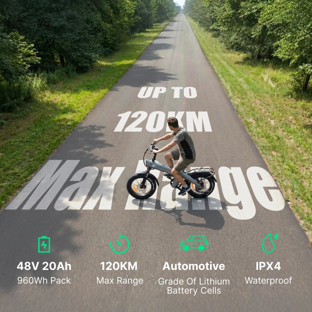 HX Q3 All-Terrain Electric Bike 48V 20Ah Long Range 2000W Ebike 57KM/H Electric Dirt Bike Fat Tire City Electric Bicycle E Bike