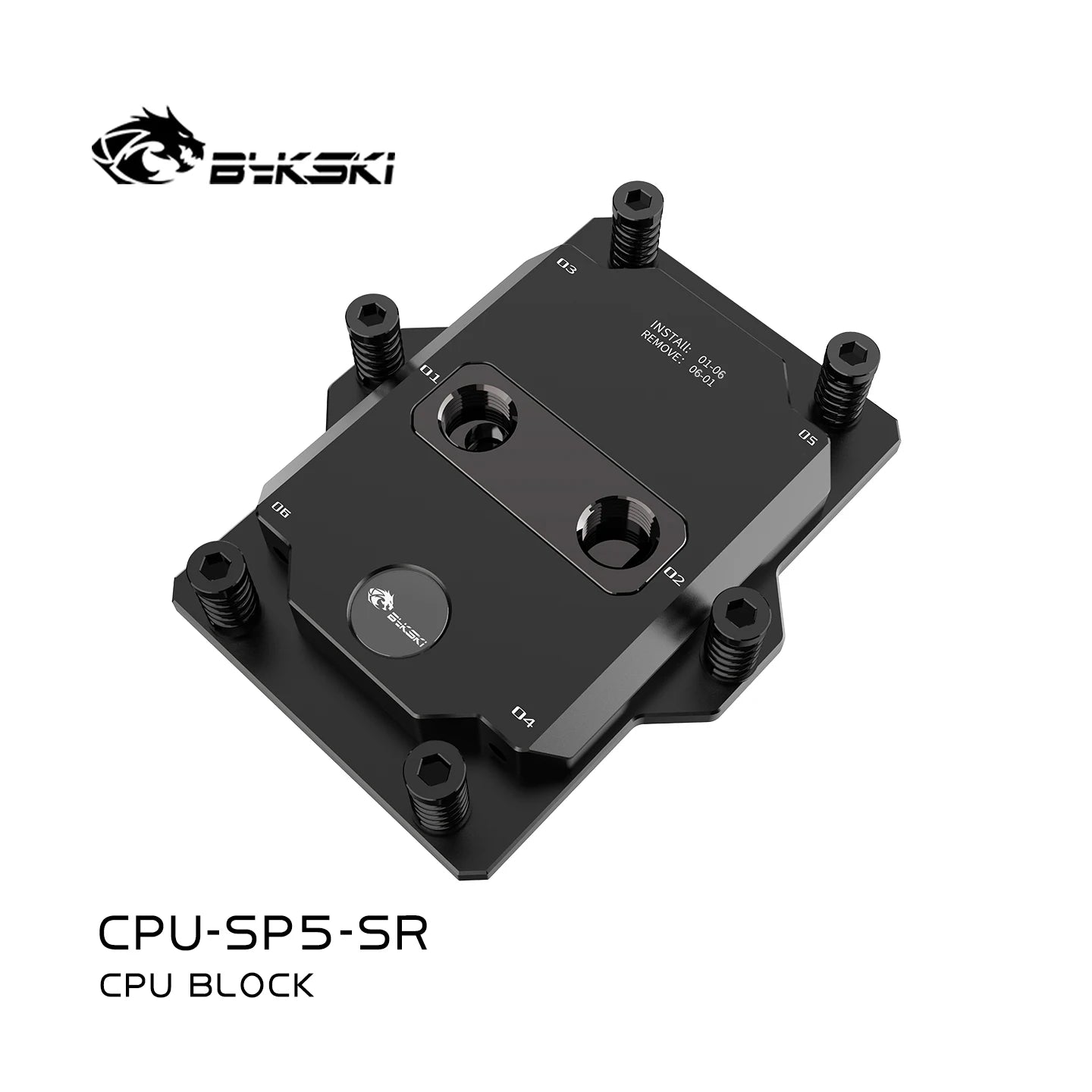 Bykski CPU-SP3-SR, CPU-SP5-SR CPU Water Block Use for AMD SP3 SP5 Server AI Cloud Computing Liquid Cooling All-Metal