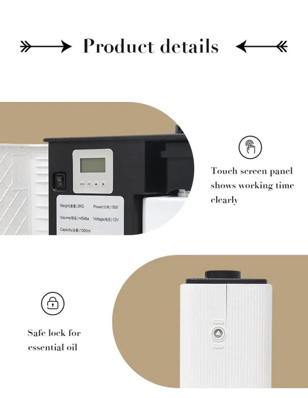 Commercial Essential Oil Diffuser Large Area Intelligence WiFi Bluetooth Waterless Aroma Diffuser Cold Mist Scent Machine Home