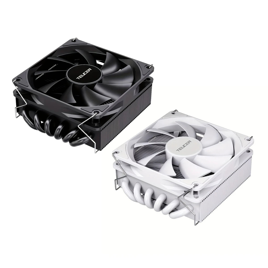 TEUCER 4.5cm Low Profile CPU Air Cooler High Performance 6 Heat Pipes for Intel LGA 1700 115X/AM4 AM5 ITX Gaming CPU Radiator