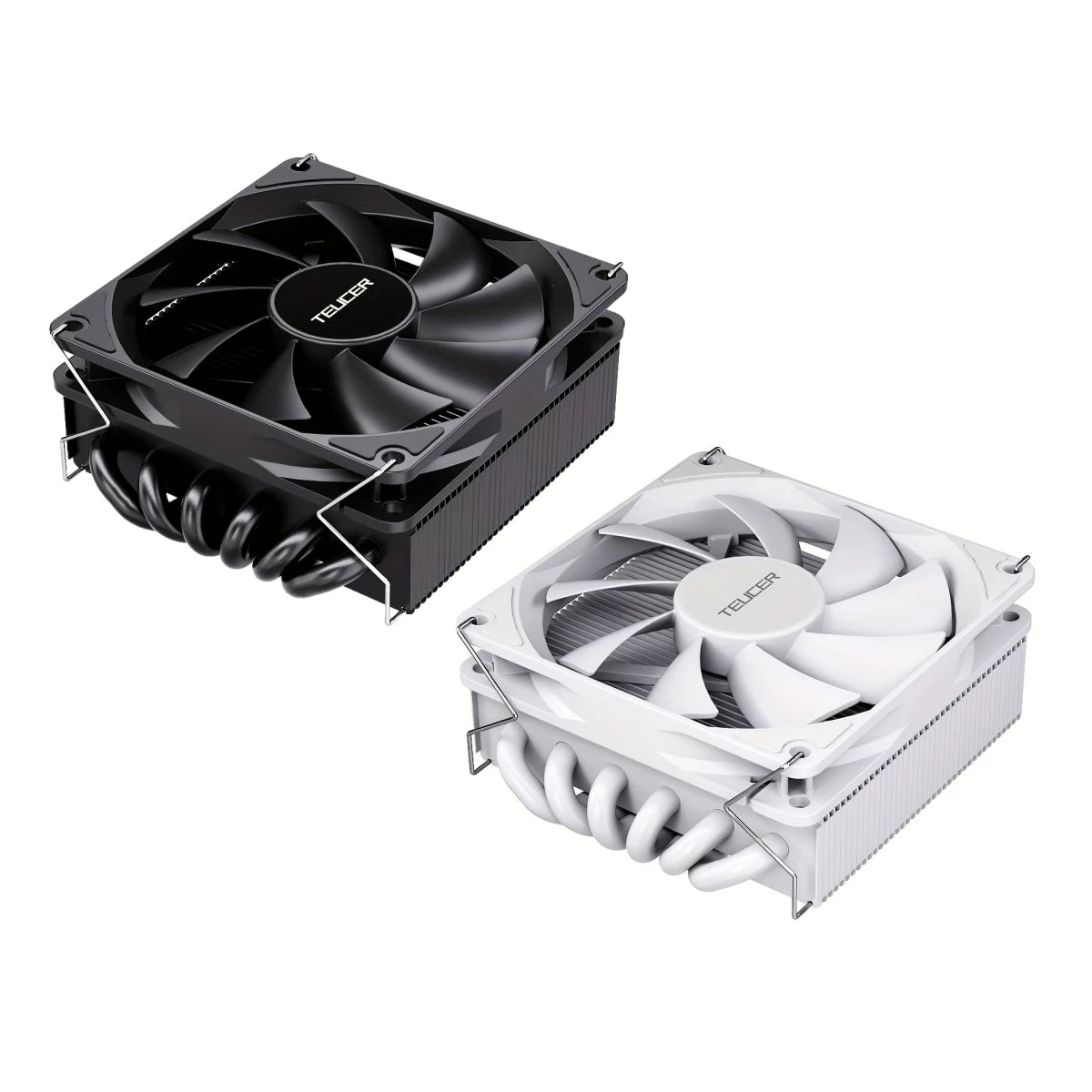 TEUCER 4.5cm Low Profile CPU Air Cooler High Performance 6 Heat Pipes for Intel LGA 1700 115X/AM4 AM5 ITX Gaming CPU Radiator