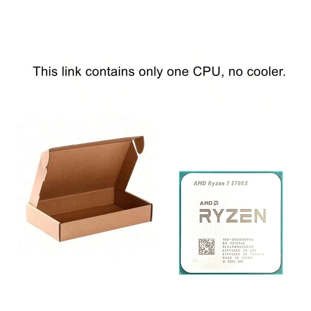 AMD Ryzen 7 R7 5700X 3.4GHz 8-Core 16-Thread New CPU Socket AM4 No Fan Processor
