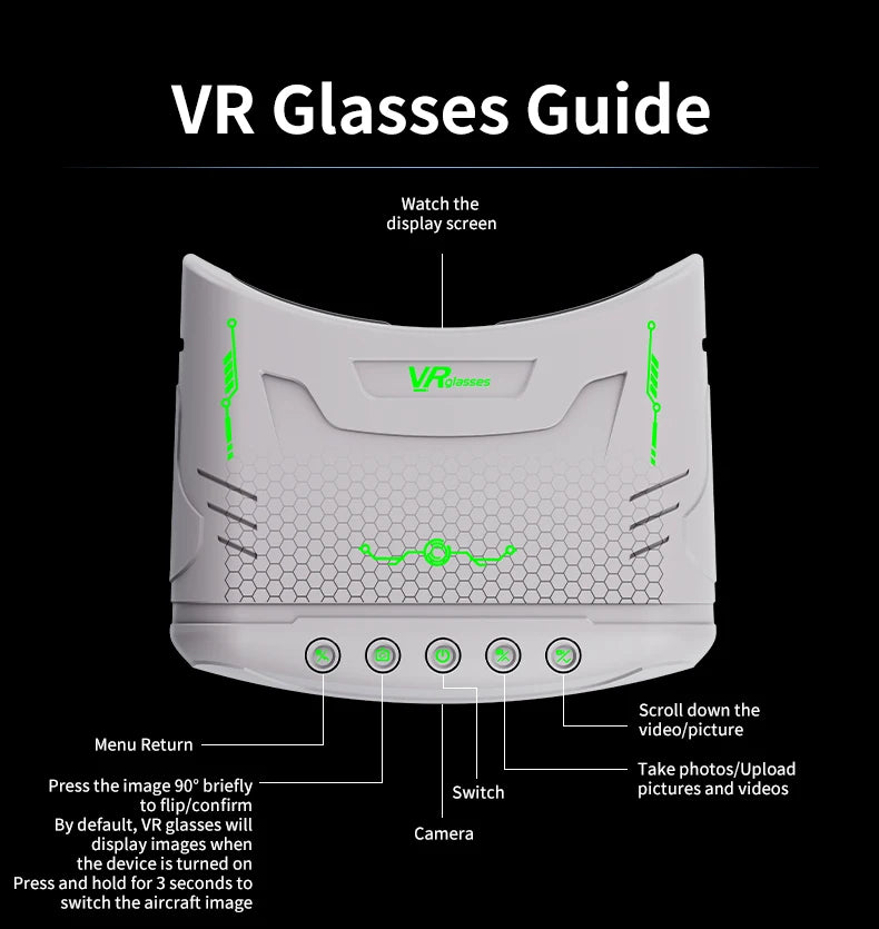 Lenovo Drone With Optical Flow Hovering 4k Hd VR Glasses Intelligent Remote Control Professional Camera Folding Flight Toy Gift