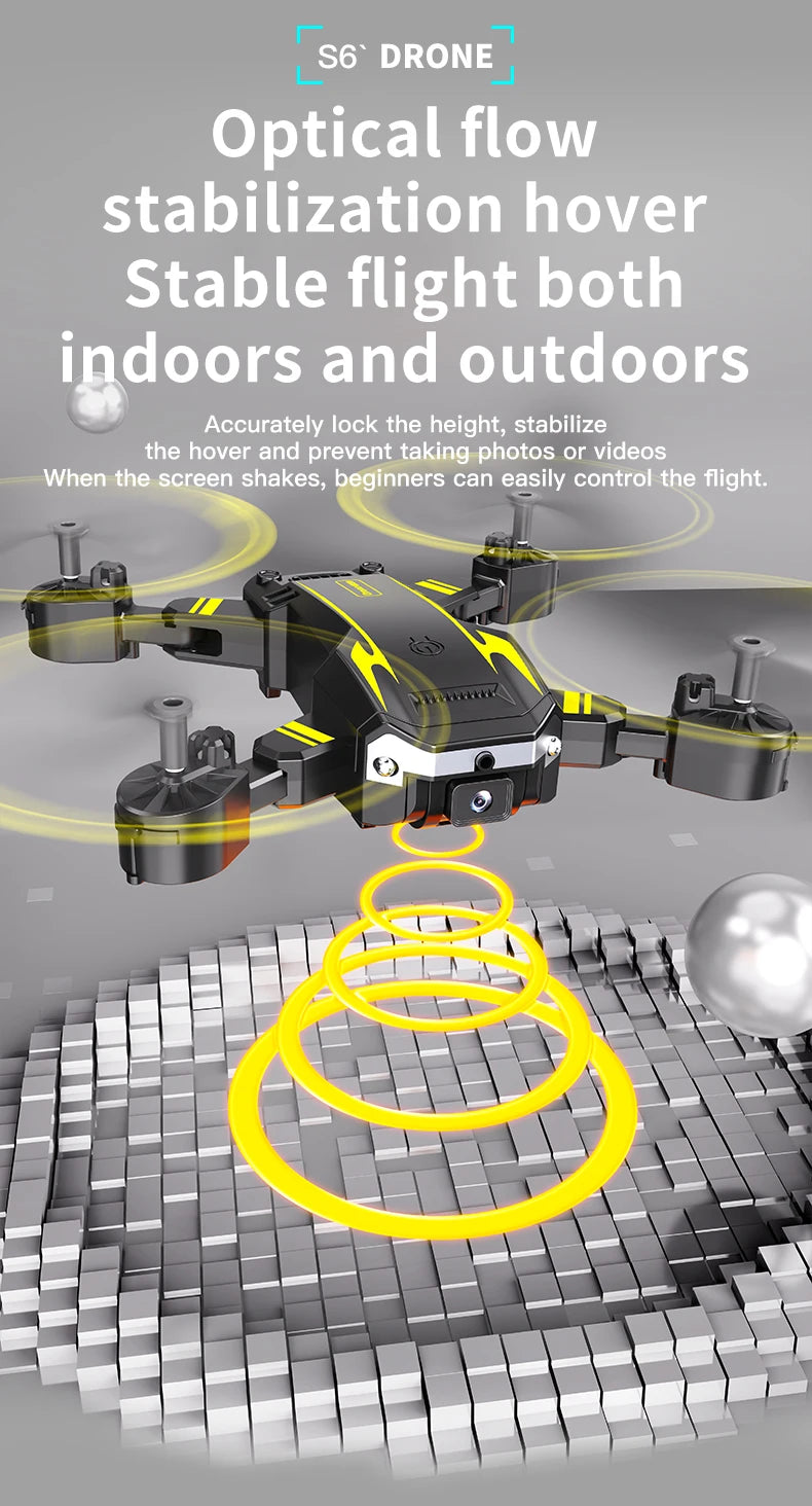 2026New origina S6 Drones Professional 8K HD Camera 5G GPS Obstacle Avoidance RC Helicopter Brushless With Screen Remote Control