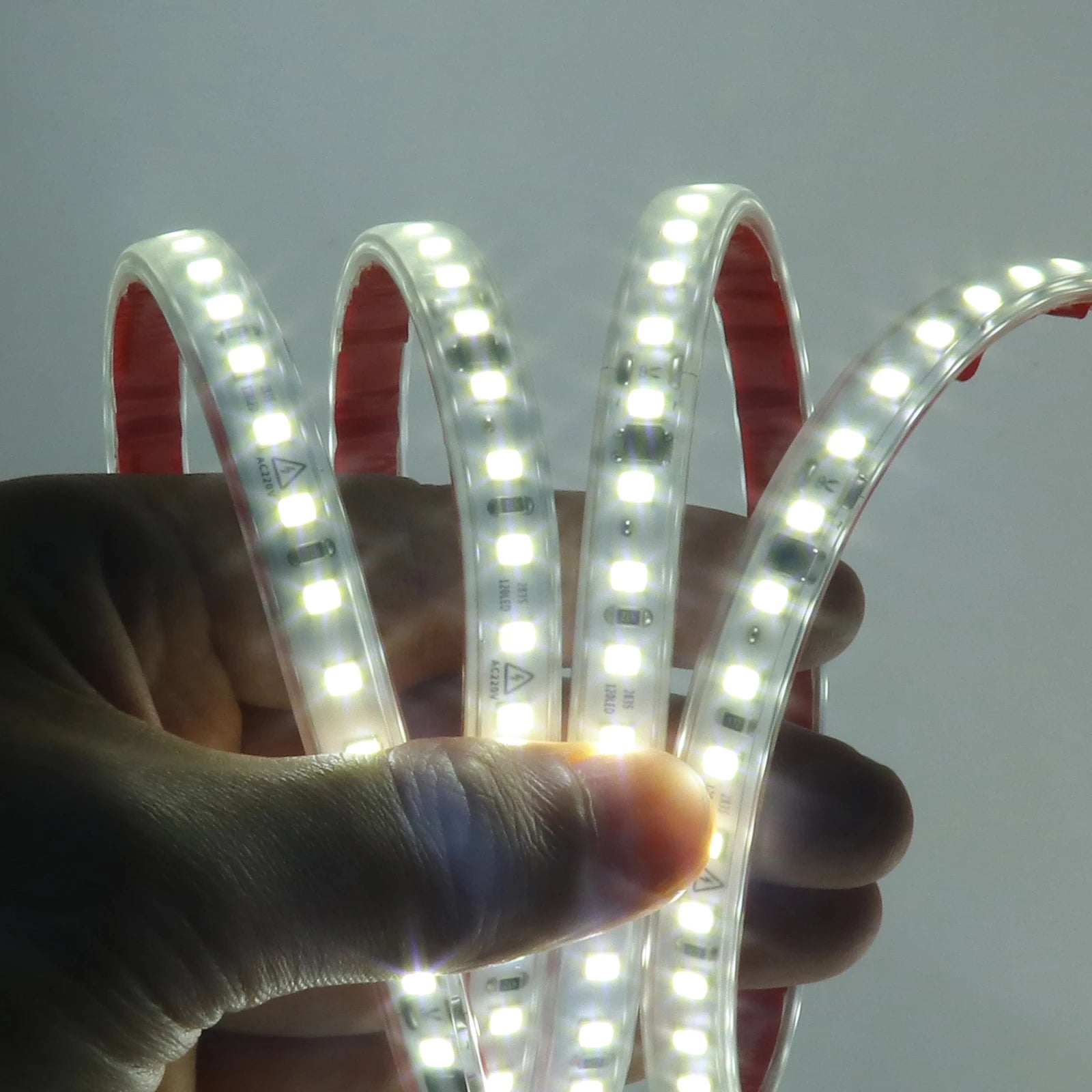 220V LED Strip Light 0.5m 5m 10m 20m 25m 30m 40m 2835 120LEDs Flexible LED Tape with Adhesive Tape Waterproof Ribbon Light