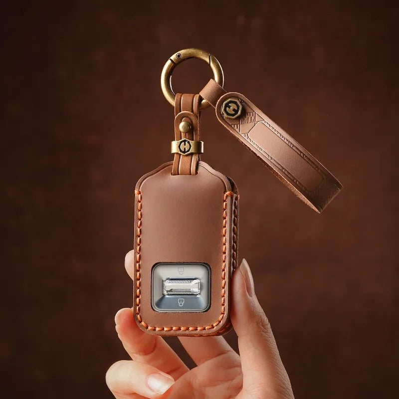 For Geely ZEEKR 9X 2025 2026 Key Fob Cover Full Coverage Car Key Case Protective Case Shell Car Keychain Interior Accessories