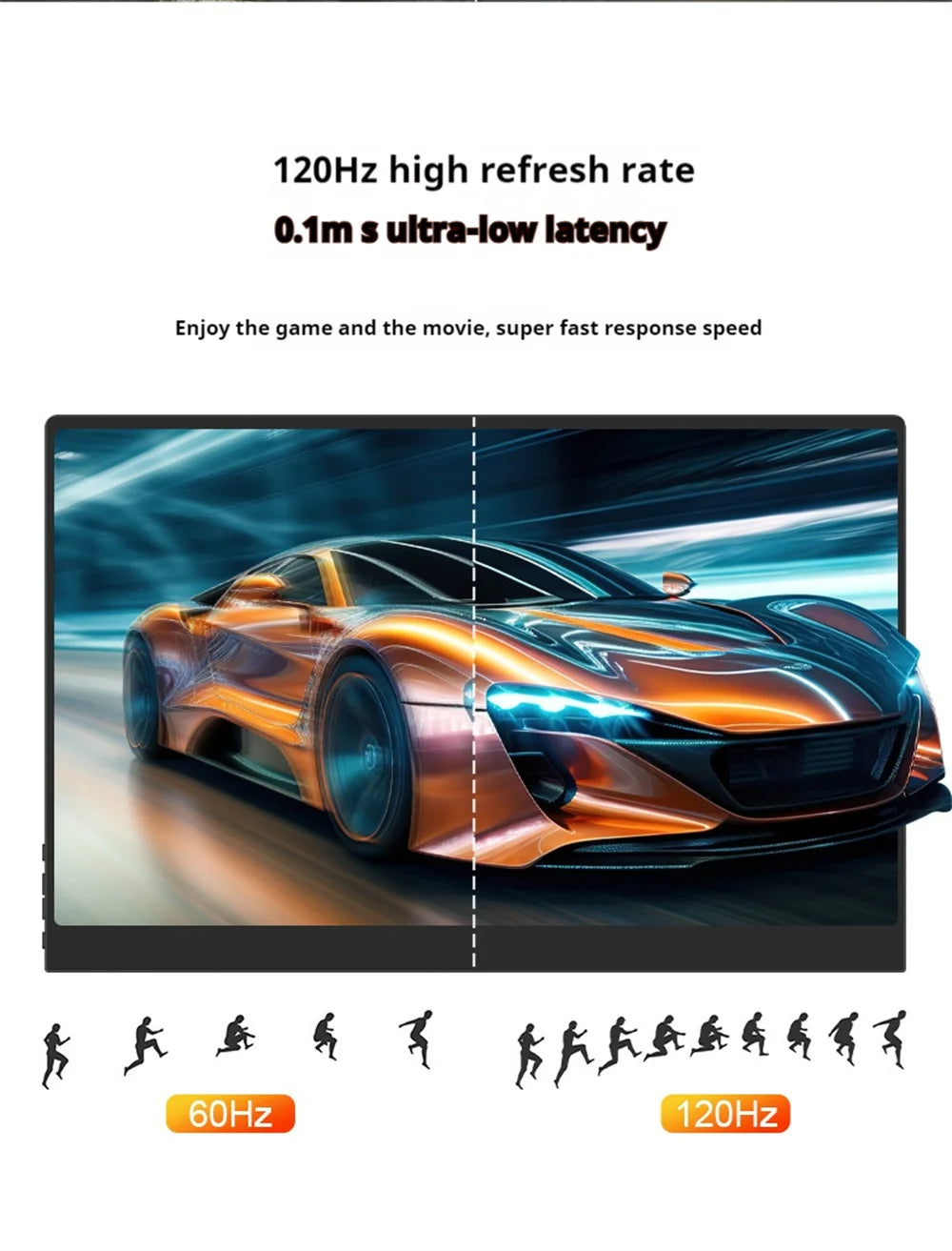 3K 16inch Portable Monitor 2880*1800 450d/m2 100%DCI-P3 For Laptop Second Screen HDMI-Compatible Games Expand Display