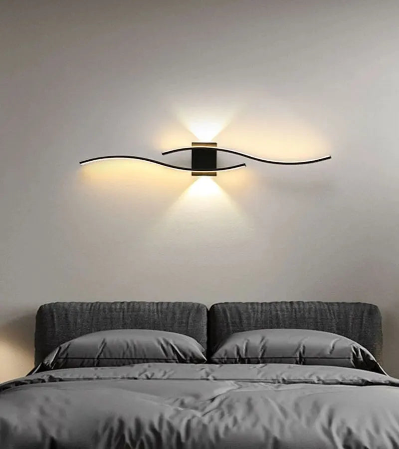 Long Strip LED Wall Lamps for Bedroom Living Room Indoor LED Wall Lights Wall Sconce for Corridor Aisle AC85-265V Interior Lamp