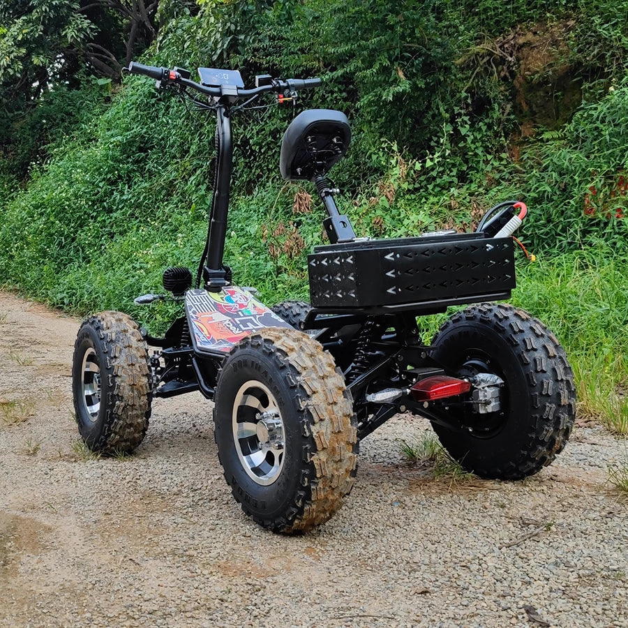 Travel Electric Scooter 60v 60ah 21 inch 10000W 4 Wheel Folding Adult All Terrain Vehicle Quad Wheel Scooter 4x4 All Terrain