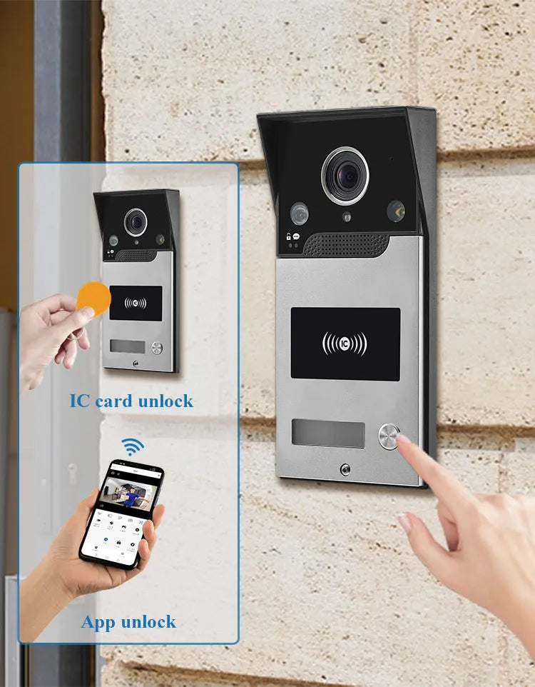 Tuya smart video doorbell wifi wireless door bell camera 1080P HD Video Intercom system outdoor doorbell RFID TF motion detect