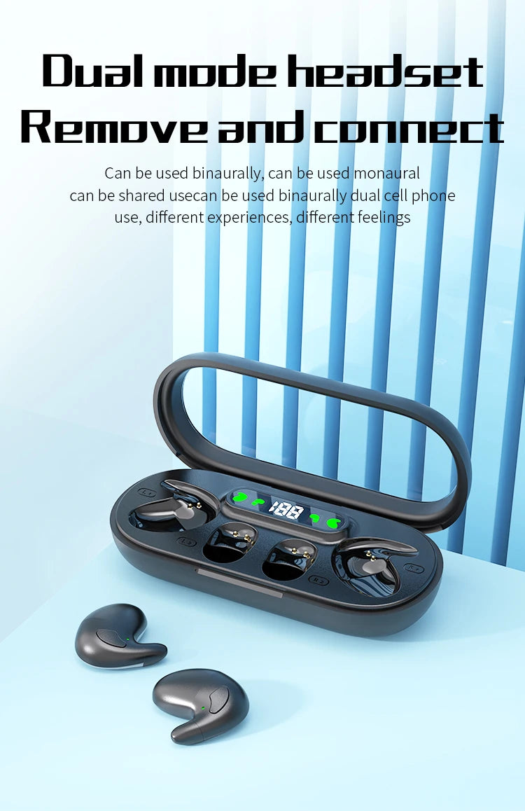 Pro Gaming Earbuds with ANC Ultra Long Battery Life Noise Cancelling for Sleep