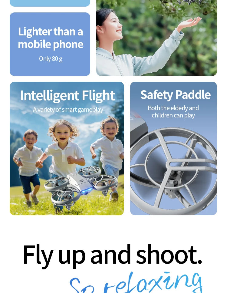 4DRC New V8 Mini Drone 6k profession HD Wide Angle Camera WiFi FPV RC Dron Height Keep Drones Helicopter Kids Toys Gifts