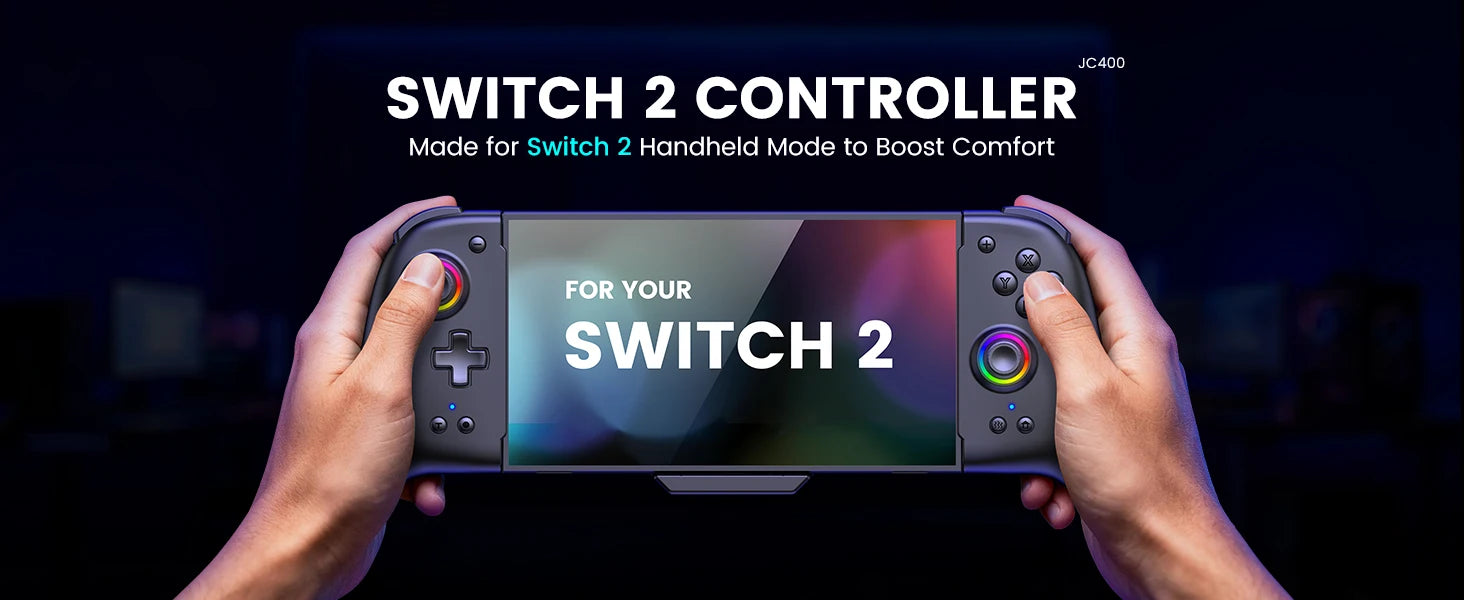 BEBONCOOL Wireless Game Controller for Switch 2 Programmable Gamepad Bluetooth Controller with RGB Hall Effect Joysticks