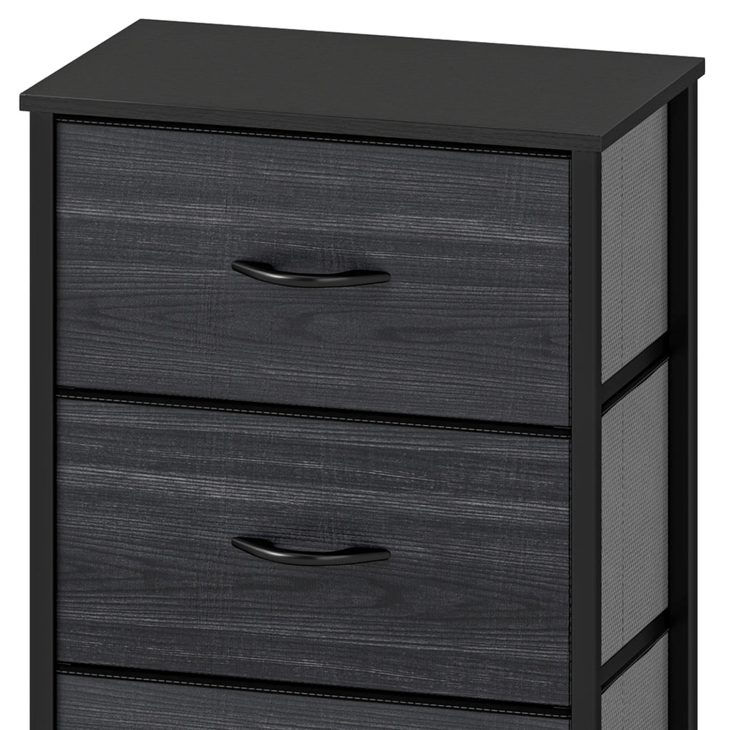 YITAHOME 4-Drawer Multi-Room Storage Dresser – Fabric with Wood Top & Steel Frame, Ideal for Living Room/Kids Room