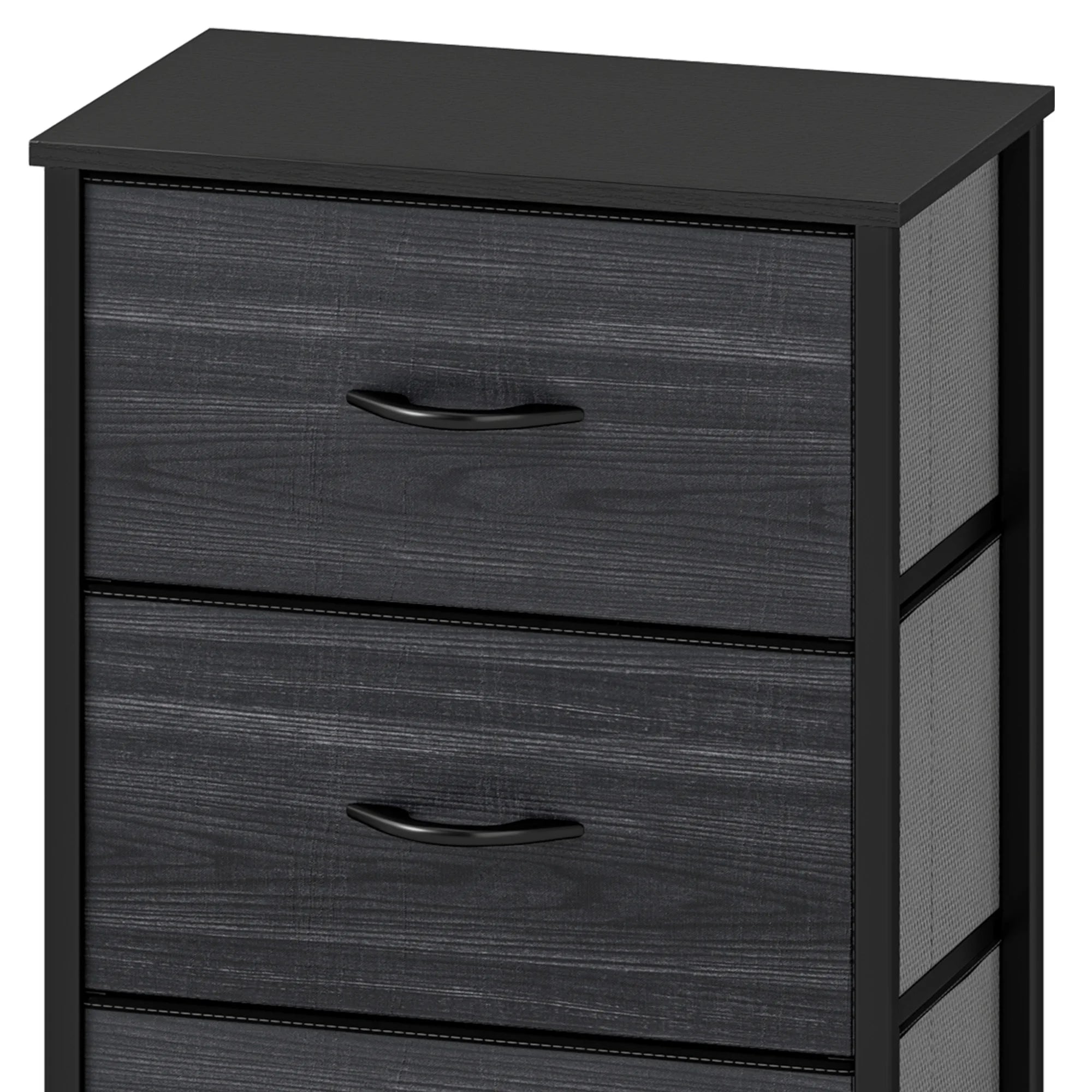 YITAHOME 4-Drawer Multi-Room Storage Dresser – Fabric with Wood Top & Steel Frame, Ideal for Living Room/Kids Room