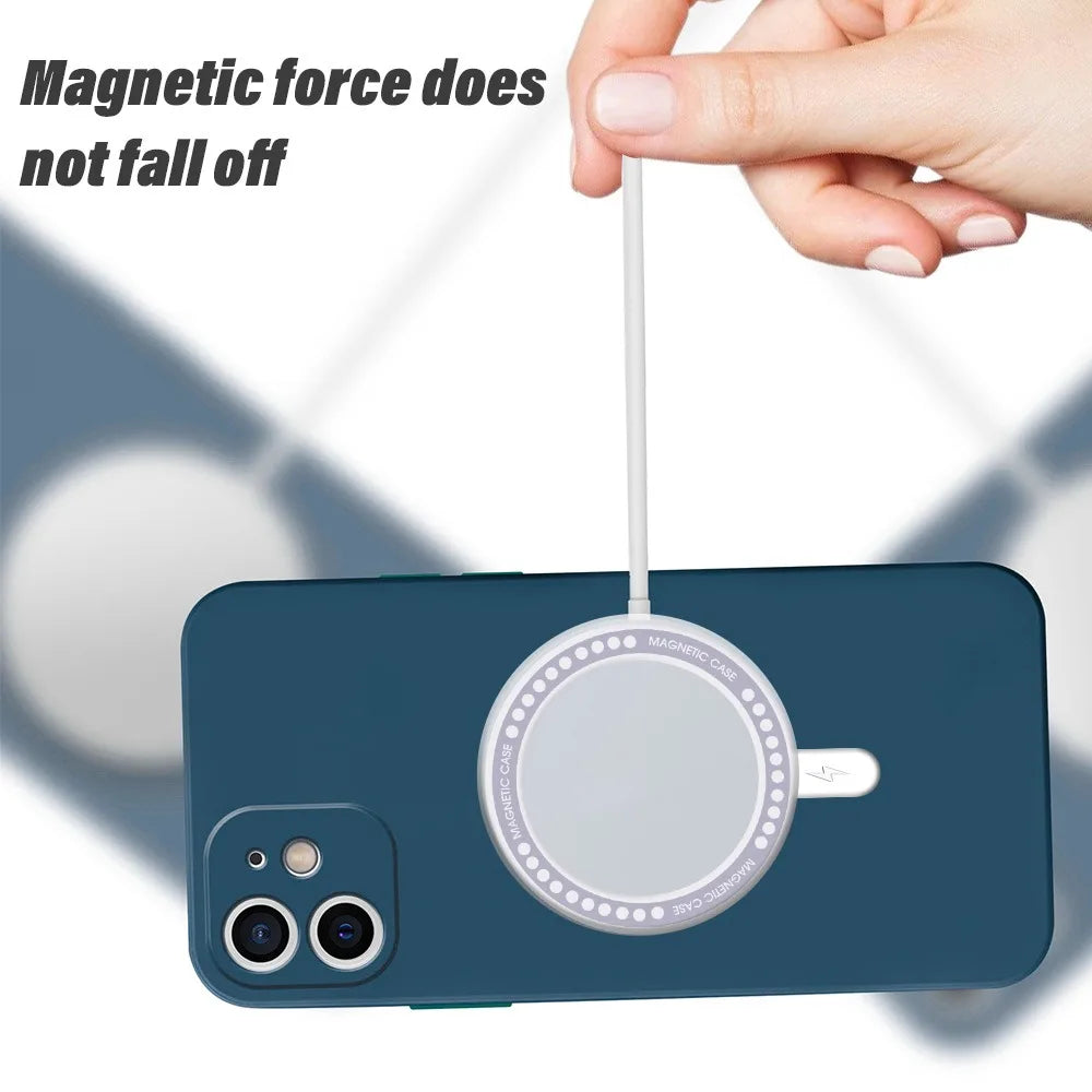 Magsafe Magnetic Wireless Charger Ring Universal Magnetic Adapter Sticker Ring Accessories Metal Ring for IPhone 14 13 12 Pro