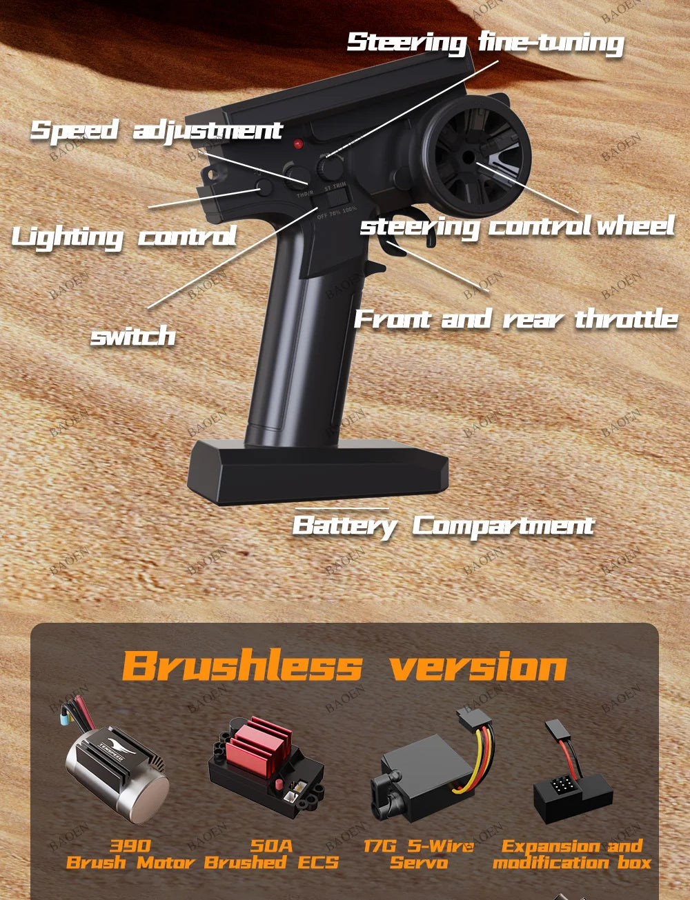 4WD Remote Control Car Off Road 4x4 RC High Speed Buggy Truck Super Brushless 50 or 85KM/H Fast Drift Racing Toy Kids Adults