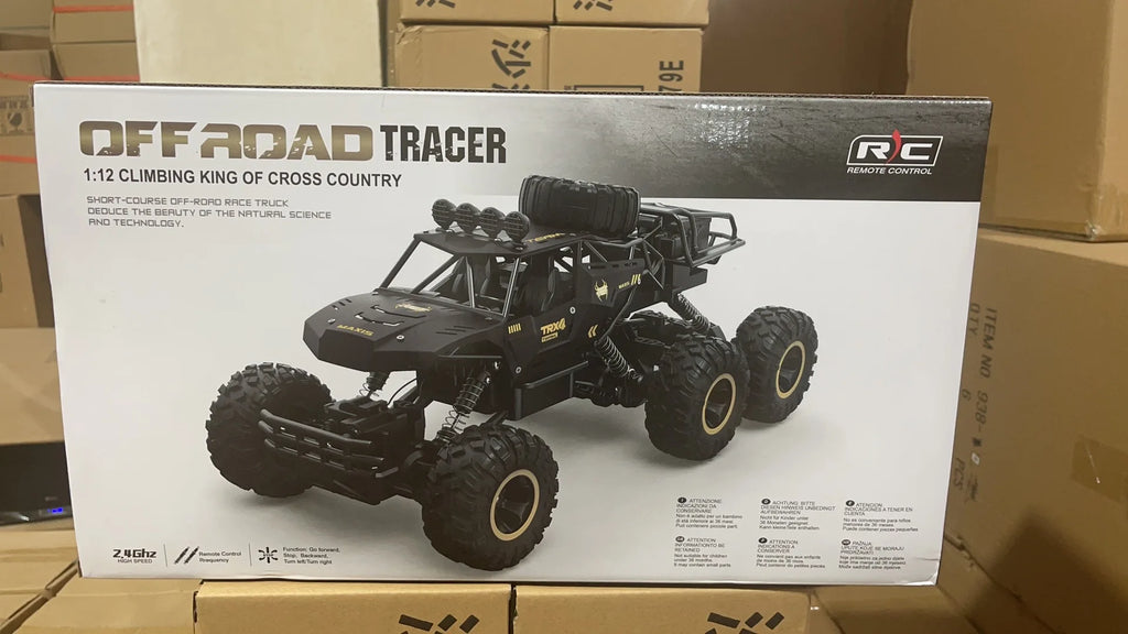 RC Car 1:12 2.4G  Alloy 6 Wheels Remote Control Car 4WD RC Off-Road Truck High Speed Electric All Terrain Climbing Toy Gift