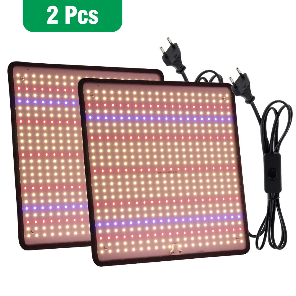 40W LED Grow Light Full Spectrum Phyto Lamp for Indoor Grow Tent Plants Growth AC85-240V Universal Voltage