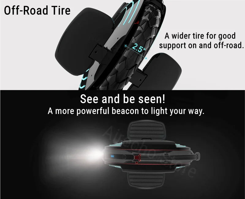 Original INMOTION V10F Self Balance Scooter 84V 960Wh Battery 2000W Motor Unicycle 40km/h Speed with APP Smart Monowheel EUC