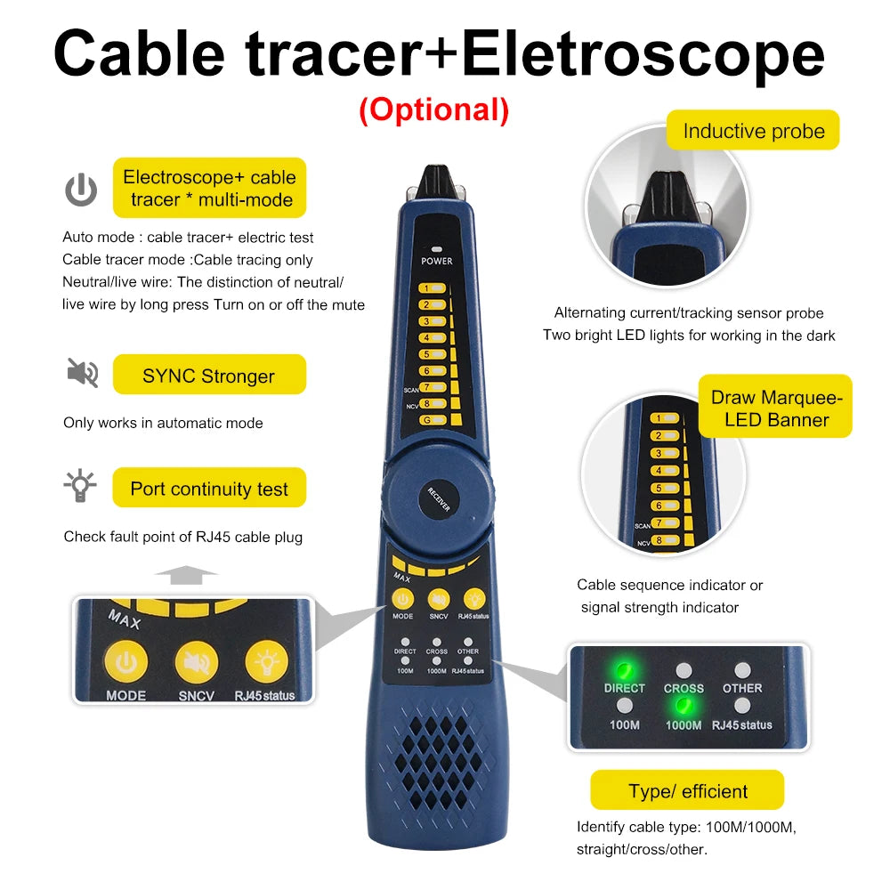 8K CCTV Tester IPC-9800CLMOVTADHS 8MP HD AHD TVI CVI SDI IP Tester 7-inch Touch Screen Monitor 8K Video Display Tester Monitor