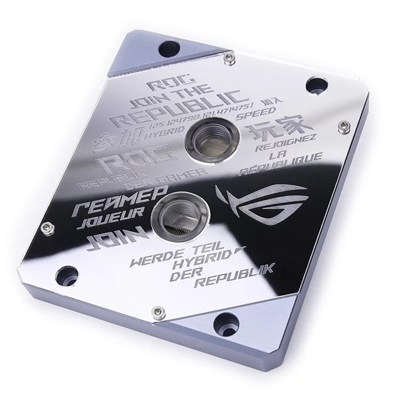 Mirror CPU Water Block 1700 Surface ROG 5V MB RGB SYNC Watercooler LGA1700 AM4 AM5 Platform Customized Available