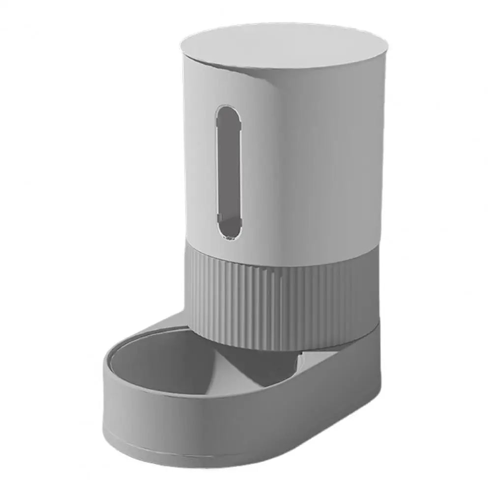 A  Automatic Cat Feeder Automatic Pet Feeder Water Dispenser Set for Cats Dogs 2-in-1 Food Bowl with Stainless Steel Insert