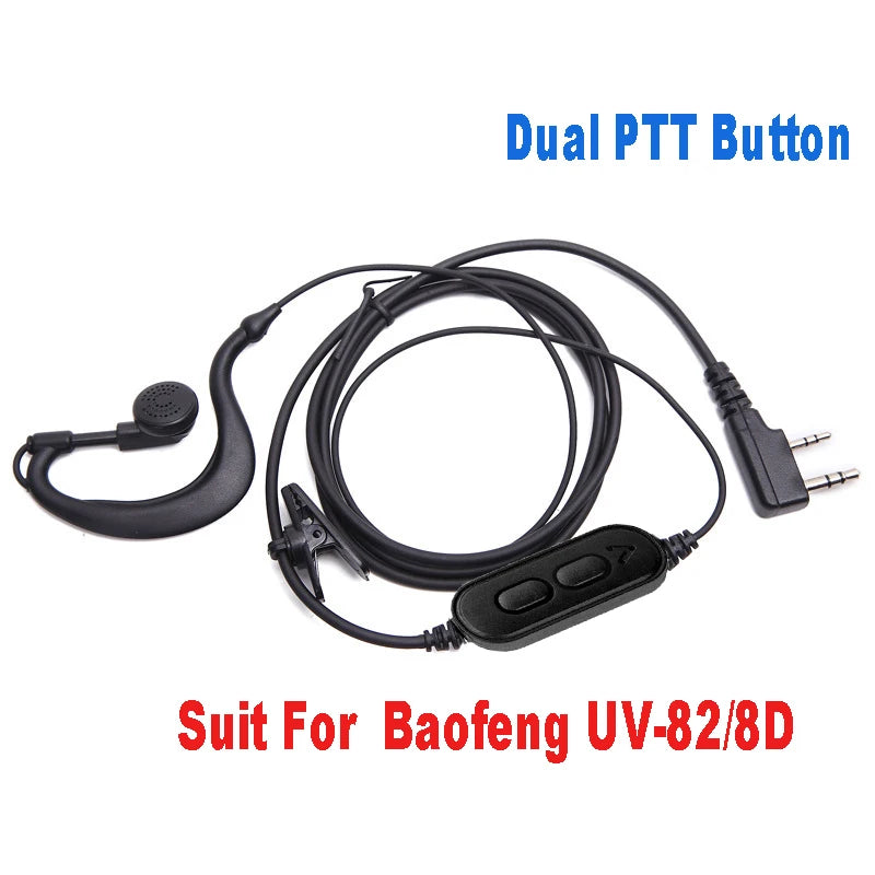 Earphone K Port Headsets For Walkie Talkie Accessories QuanSheng Baofeng UV 5R 5re 5ra Uv 5r UV-82 BF-888S 666S 777S Headset