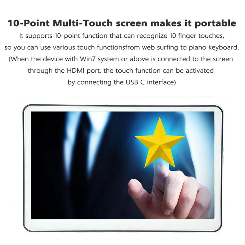 10.1/10.5Inch Portable Monitor HDMI-Compatible Laptop second screen Gaming Extended Display For Switch/PS4/Xbox/ZGYNK