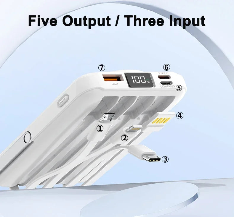 New 20000mAh Magnetic Wireless Power Bank with Phone Holder Portable Charger Fast Charging Battery for IPhone Magsafe PowerBank