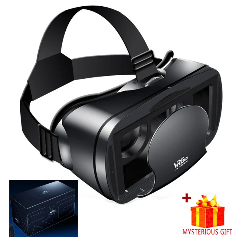 Virtual Reality Glasses 3D VR Headset Smart 7 Inches Helmet for Smartphones Phone Android iPhone Lenses Binoculars Goggles Viar