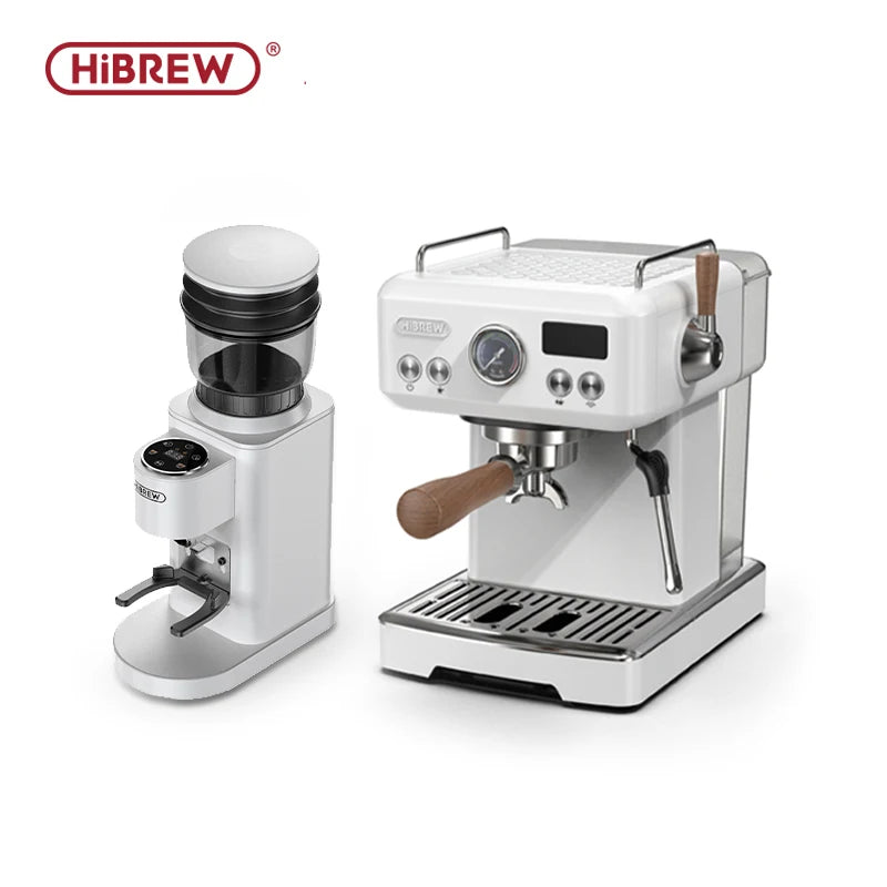 HiBREW Automatic Coffee Mill Electric Coffee Grinder with 48 Gears for Espresso American Coffee Pour Over Visual Bean Storage G7
