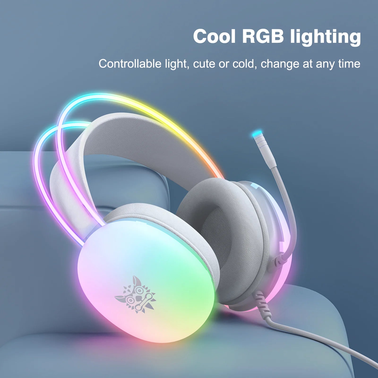 Gaming Headphone Headset Wired Earphone Earbuds Gamer For iPhone Phone PC With Cable Microphone Mic Fone RGB Portable Head Set