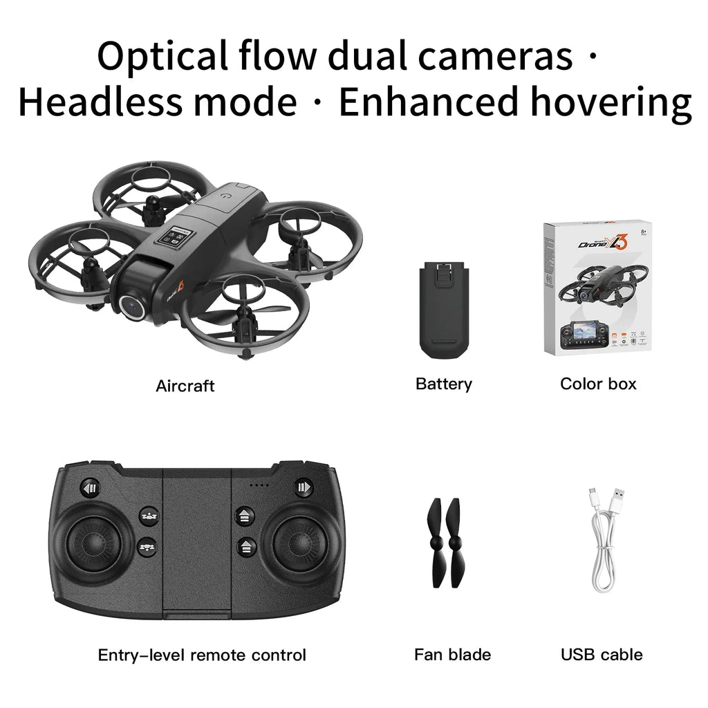 Lenovo Dual Camera Drone YL3 Aerial Photography Aircraft 5G WIFI Brushless Motor Remote Control Optical Flow Hover Aircraft Gift