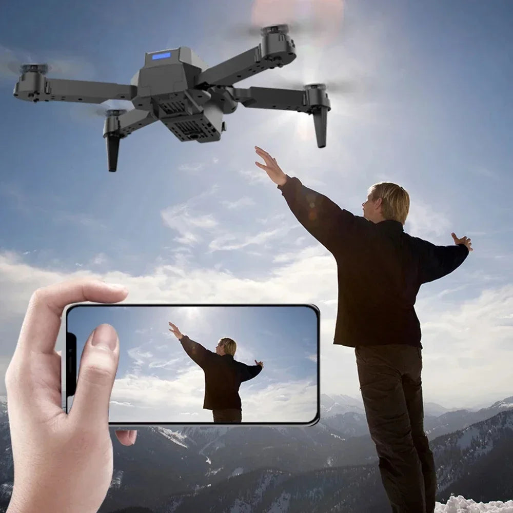 Professional Drone E88 4K Wide Angle HD 1080P Camera WiFi FPV Height Hold Foldable RC Drone Quadrotor Helicopter Childrens Toys