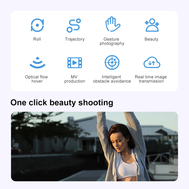 D36 Drone 4K HD Aerial Photography Dual Cameras Screen RC Quadcopter with Dynamic Lighting Optical Flow UAV Toys Gifts