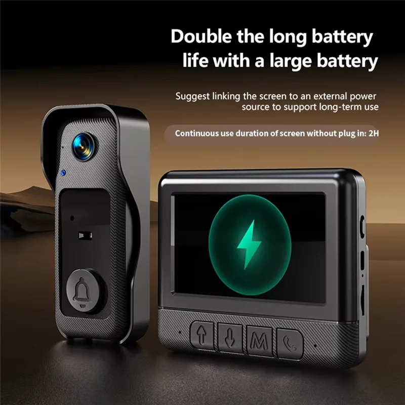 AT21-4.3-Inch Home Security Smart Doorbell X6 Smart Video Doorbell Infrared Night Vision Smart Doorbell