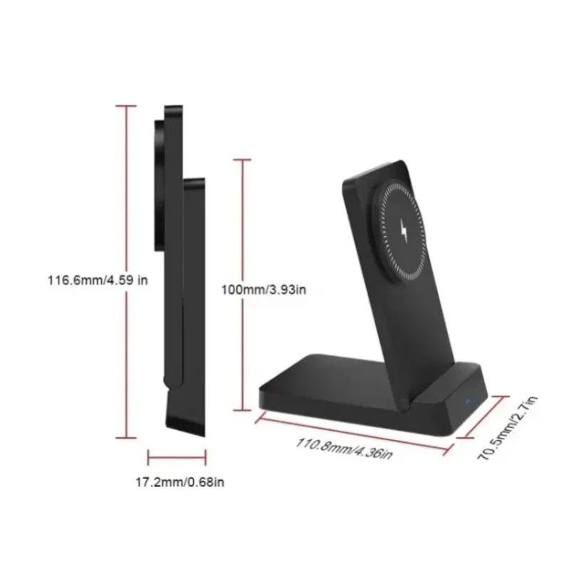 Magnetic Fast Charging Station 30W Wireless Charger Desktop Fold Smart Phone Holder Charge For Magsafe iPhone 16 15 14 13 12 Pro
