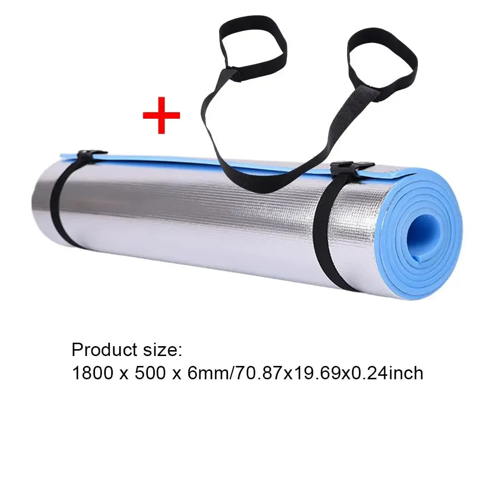1.8mx10/8/6mm Yoga Mat Anti-skid Sports Fitness EVA Comfort Foam 6mmThick Yoga Mat for Exercise Yoga and Pilates Gymnastics Mat
