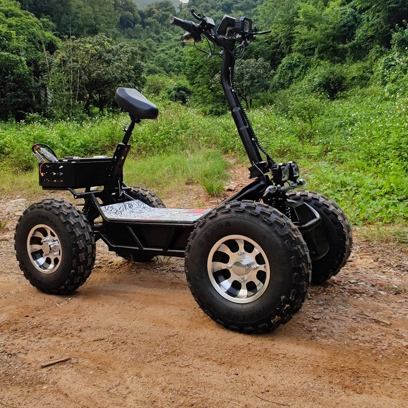 Travel Electric Scooter 60v 60ah 21 inch 10000W 4 Wheel Folding Adult All Terrain Vehicle Quad Wheel Scooter 4x4 All Terrain