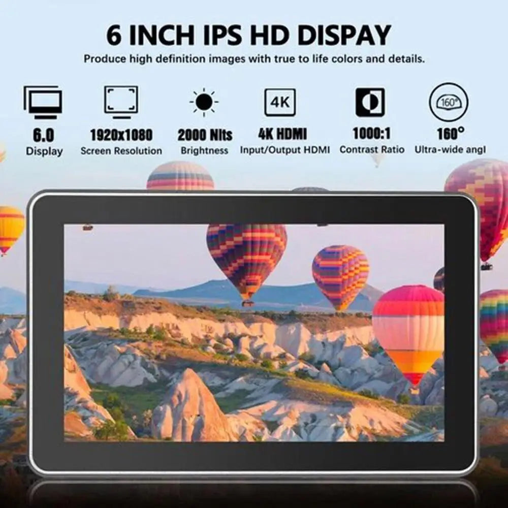 Viltrox DC-X2 DC-X3 Portable Monitor 6 Inch 2000 Nits 4K Touch Screen Profissional Photographic HD FHD Camera Monitor for Video