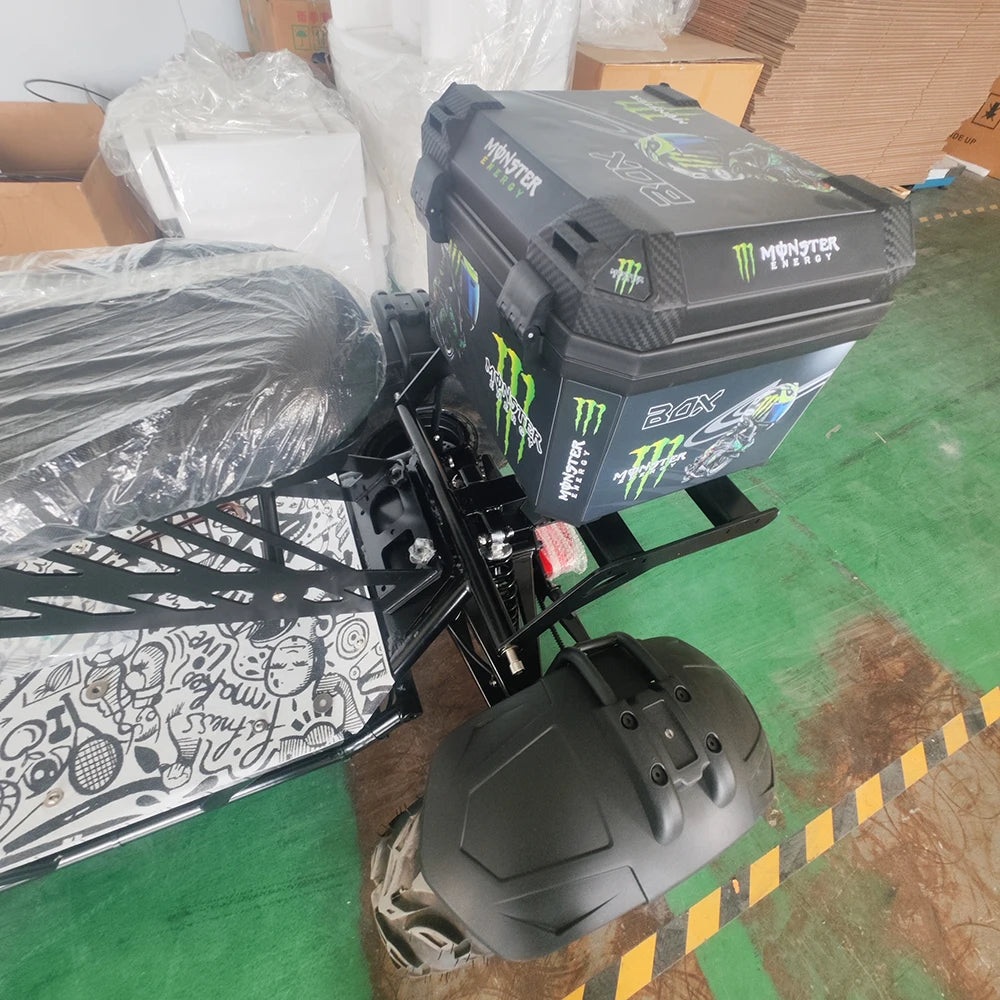 Travel Electric Scooter 60v 60ah 21 inch 10000W 4 Wheel Folding Adult All Terrain Vehicle Quad Wheel Scooter 4x4 All Terrain