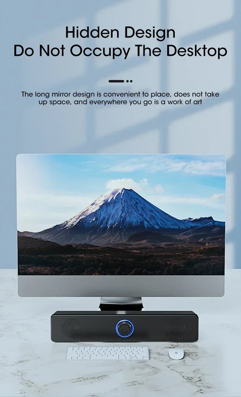 Computer Desktop High-quality 4D Surround Speaker Bluetooth Wired Dual-purpose High-volume Microphone Two-in-one Speaker